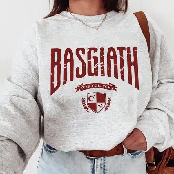 Basgiath War College Sweatshirt  Fourth Wing , Dragon Rider Sweater Bookish T-Shirts, Hoodie | UrbanDripWear.com