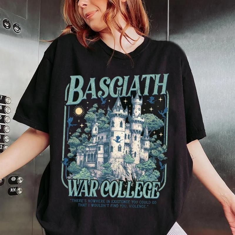 Basgiath War College Tee Shirt, Dragon Tairn Shirt, Fourth Wing Sweatshirt, The Empyrean Series T-Shirt, Bookish Shirt,...