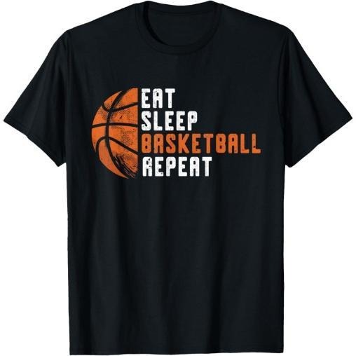 Basketball Coach Eat Sleep Basketball Repeat Basketball T-Shirt Made in USA Hoodie, Sweatshirt | UrbanDripWear.com