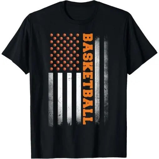 Basketball USA US Flag Basketball Men Boys T-Shirt Made in USA Hoodie, Sweatshirt | UrbanDripWear.com