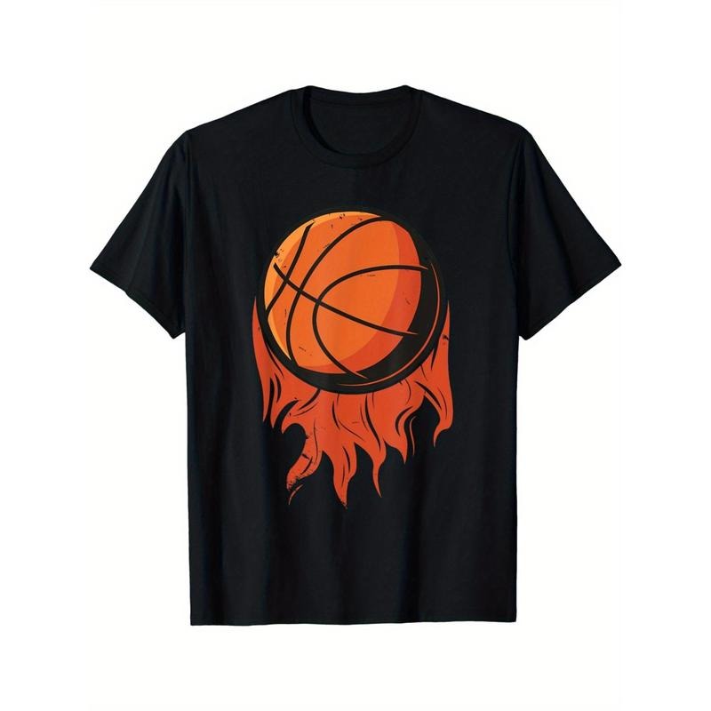 Basketball players and lovers gift t-shirts, comfortable fit sports and holiday wear trend suit is suitable for daily...