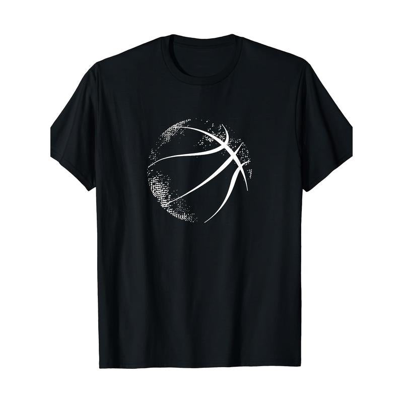 Basketball silhouette, Basketball T-shirt, men's T-shirt,  made in usa Hoodie, Sweatshirt | UrbanDripWear.com