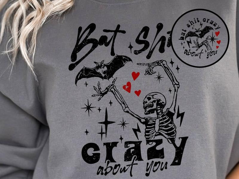 Bat Crazy About You Women's Top & Sweatshirt T-Shirts, Hoodie | UrbanDripWear.com