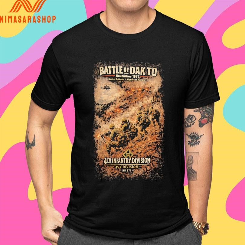 Battle Of Dak To November 1967 Central Highlands Republic Of Vietnam 4th Infantry Division Ivy Division Hill 875 Shirts