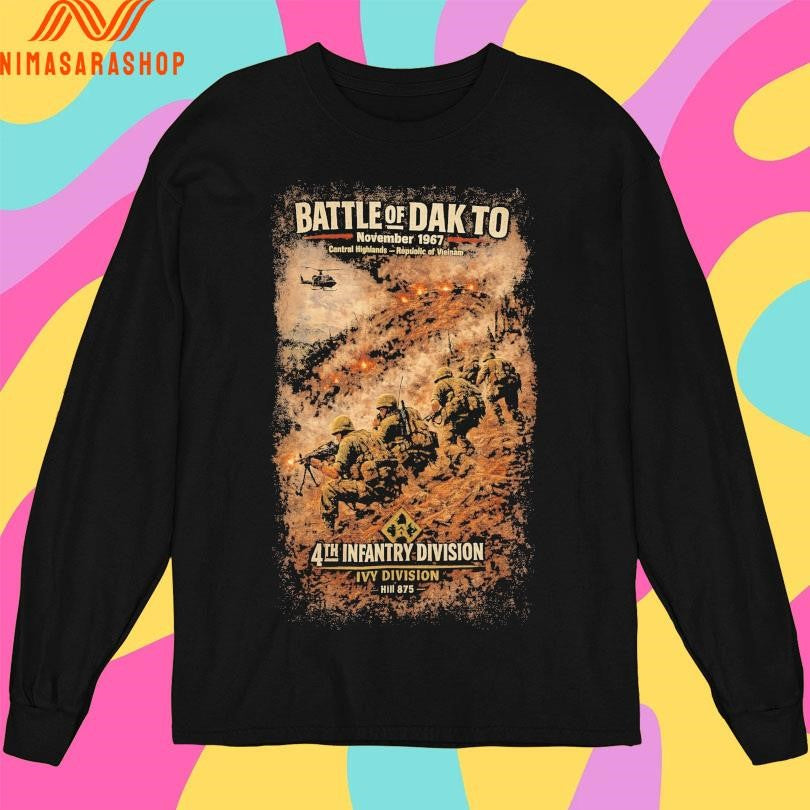 Battle Of Dak To November 1967 Central Highlands Republic Of Vietnam 4th Infantry Division Ivy Division Hill 875 Shirts