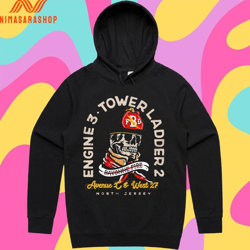 Bayonne Fire Engine 3 Tower Ladder 2 North Jersey Shirts