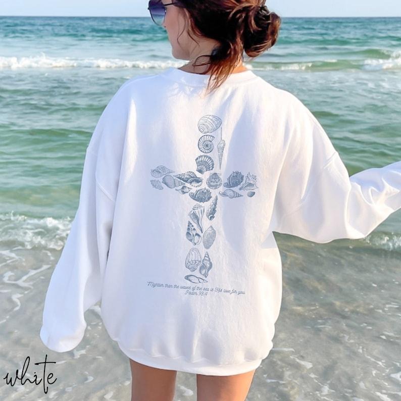 Beachy Sweatshirts Christian Crewneck Ocean Inspired Style Coconut Girl Clothes Ocean Beach  T-shirt, sweater and Hoodie
