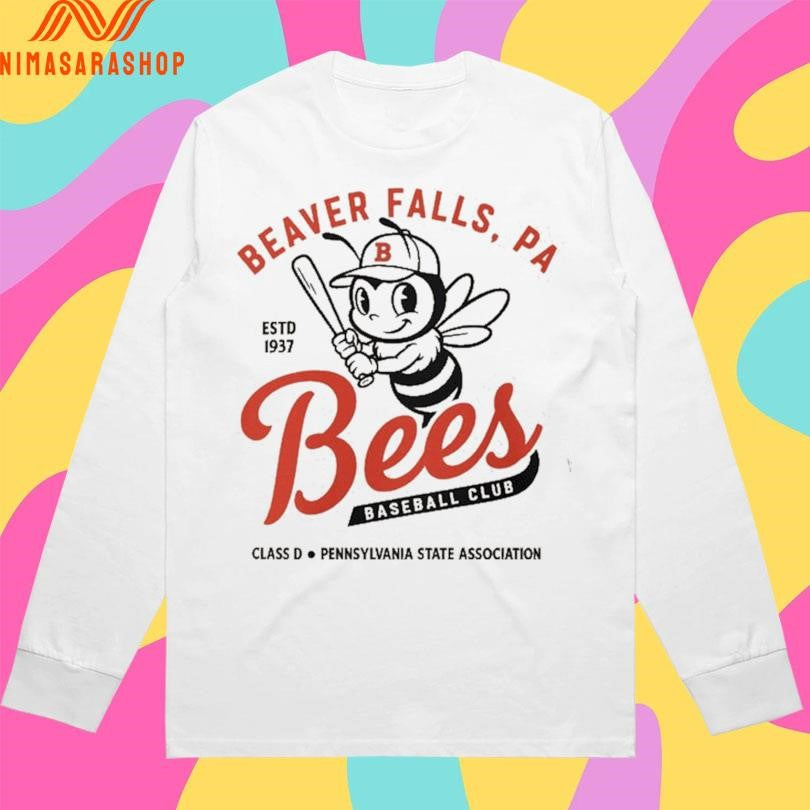 Beaver Falls Bees Baseball Club Estd 1937 Class D Pennsylvania State Association Shirts