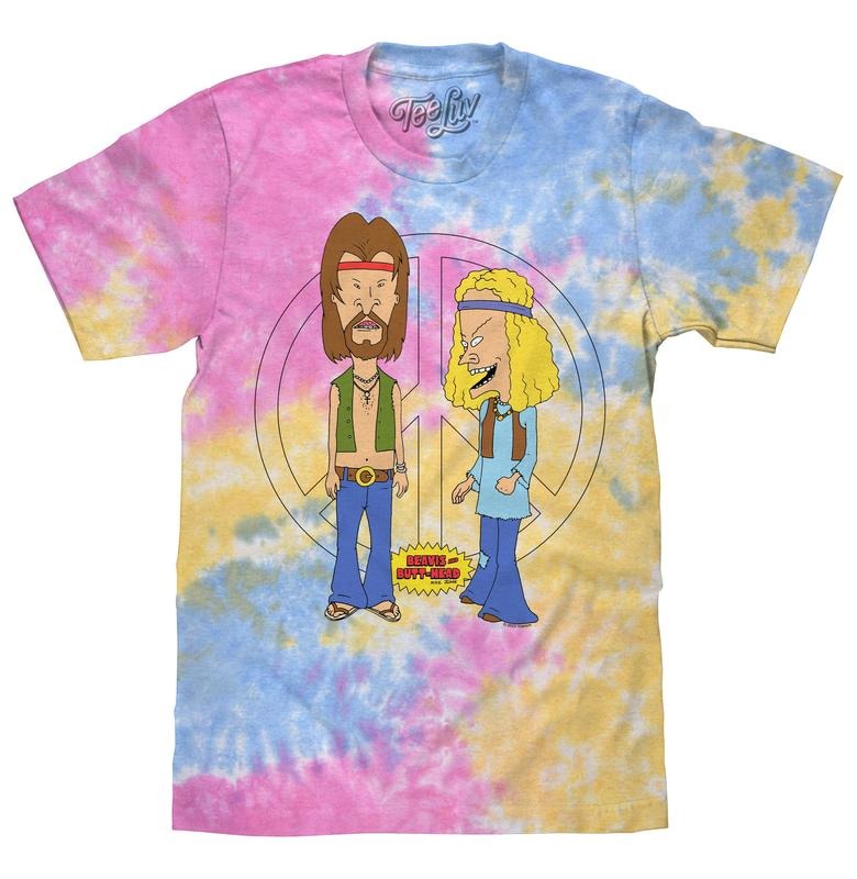 Beavis and Butthead Hippie Tie Dye T-Shirt - Sherbert Tie Dye Hoodie, Sweatshirt | UrbanDripWear.com