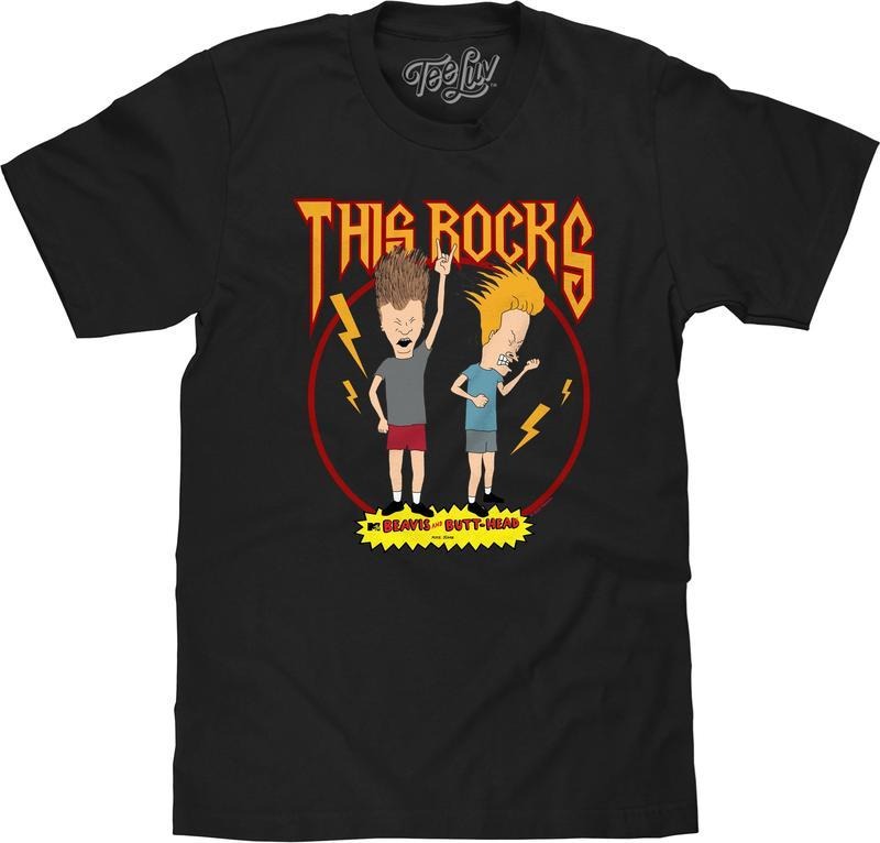 Beavis and Butthead This Rocks! T-Shirt - Black Hoodie, Sweatshirt | UrbanDripWear.com