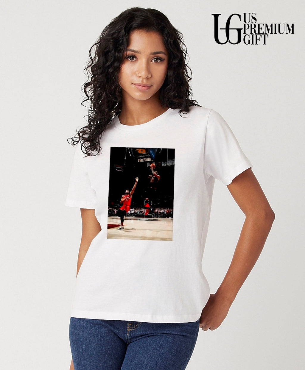 Bebron hitting game winner over OG Anunoby shirt