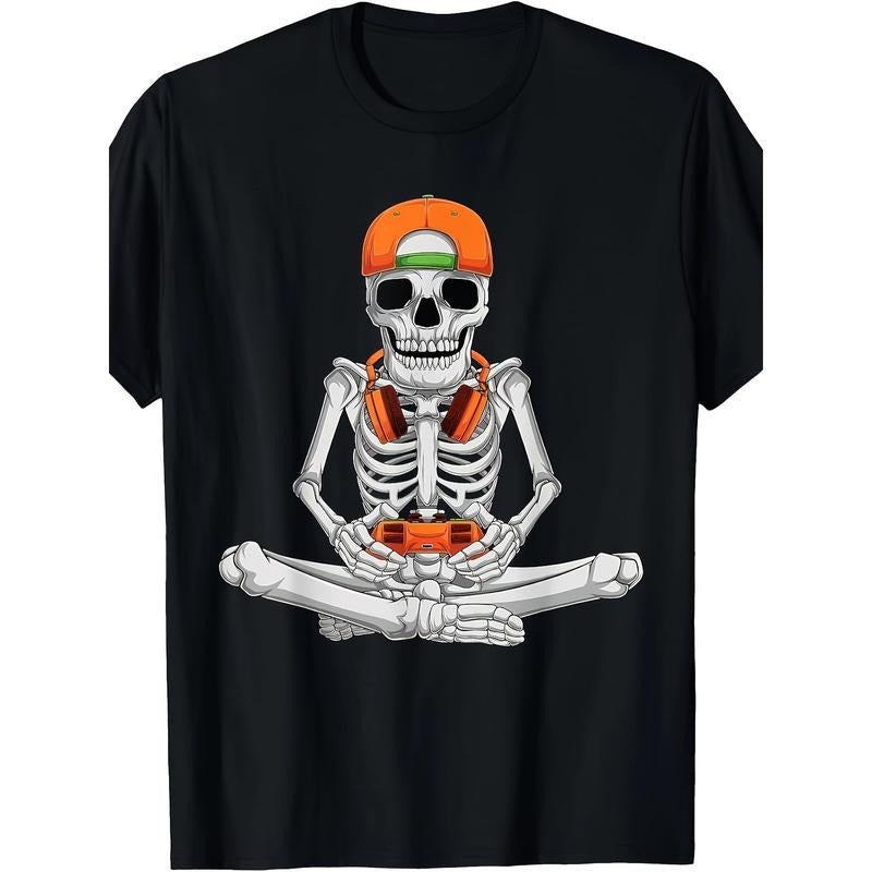 Becoming A Skeleton Gamer Video Game Halloween T-shirt made in usa Hoodie, Sweatshirt | UrbanDripWear.com