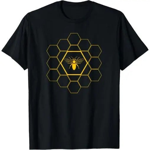 Bee Honeycomb Beekeeper Beekeeping T-Shirt Gift T-Shirt Made in USA Hoodie, Sweatshirt | UrbanDripWear.com