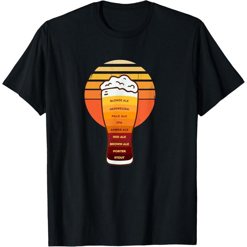 Beer Diversity in a Beer Glass with Foam - Retro Beer Types T-Shirt  made in us Hoodie, Sweatshirt | UrbanDripWear.com