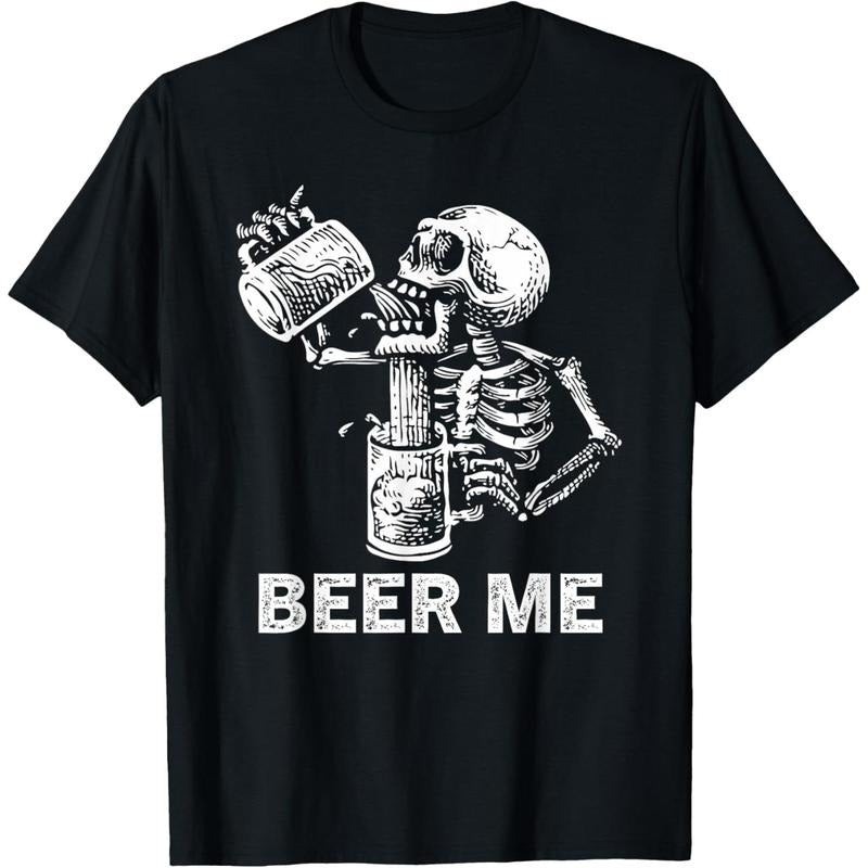 Beer Me Skeleton Scary Spooky Drinking Men Party Gift T-Shirt  made in us Hoodie, Sweatshirt | UrbanDripWear.com