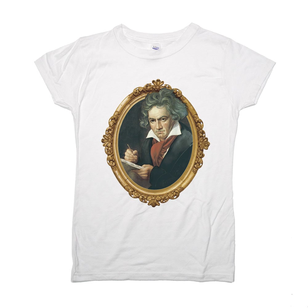 Beethoven Framed Full Color  Women's T-Shirt