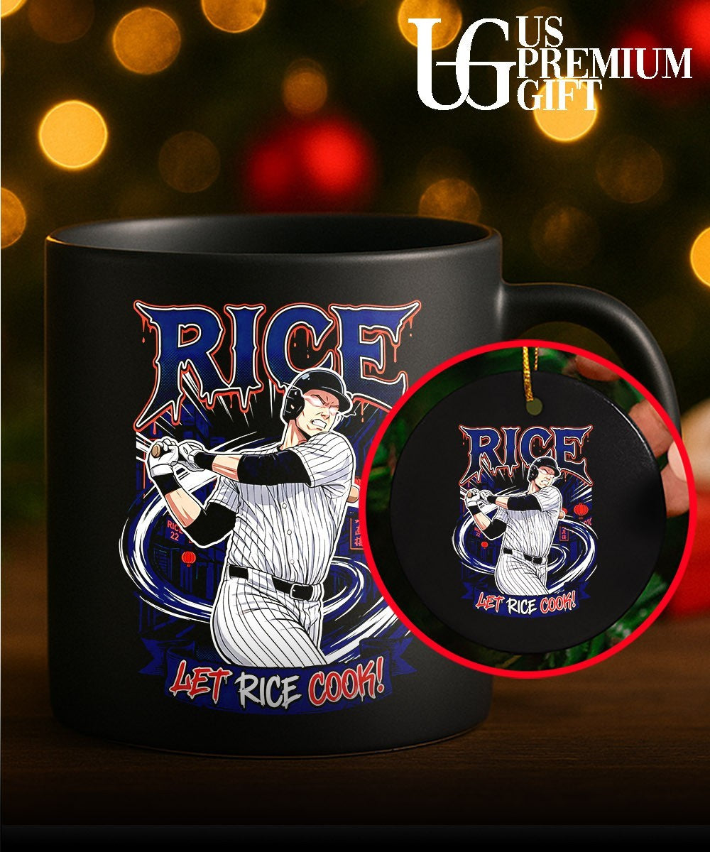 Ben Rice Let Rice Cook New York Yankees baseball cartoon shirt