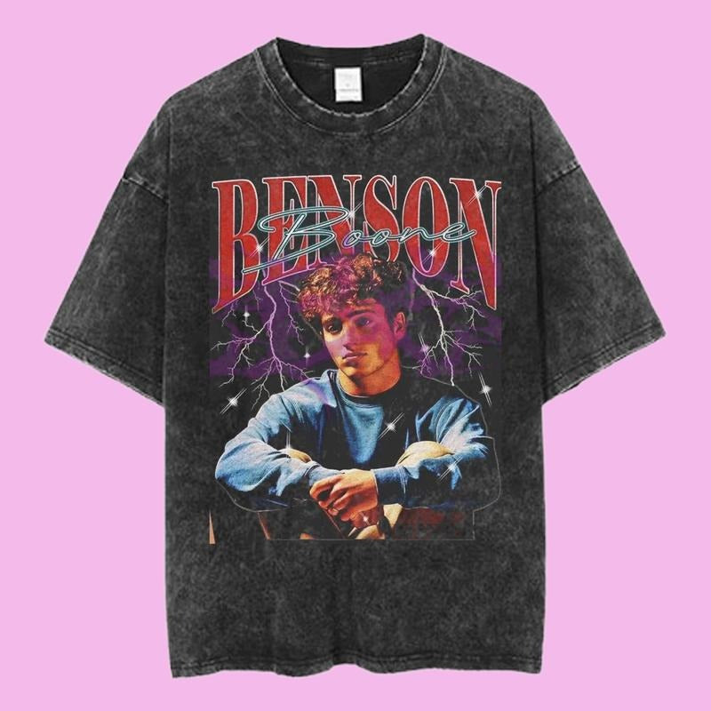 Benson Boone Beautiful Things Tour Graphic Tee, Retro Concert T-Shirt, Vintage Rock Band Style, Music Tour Merch, Unisex...