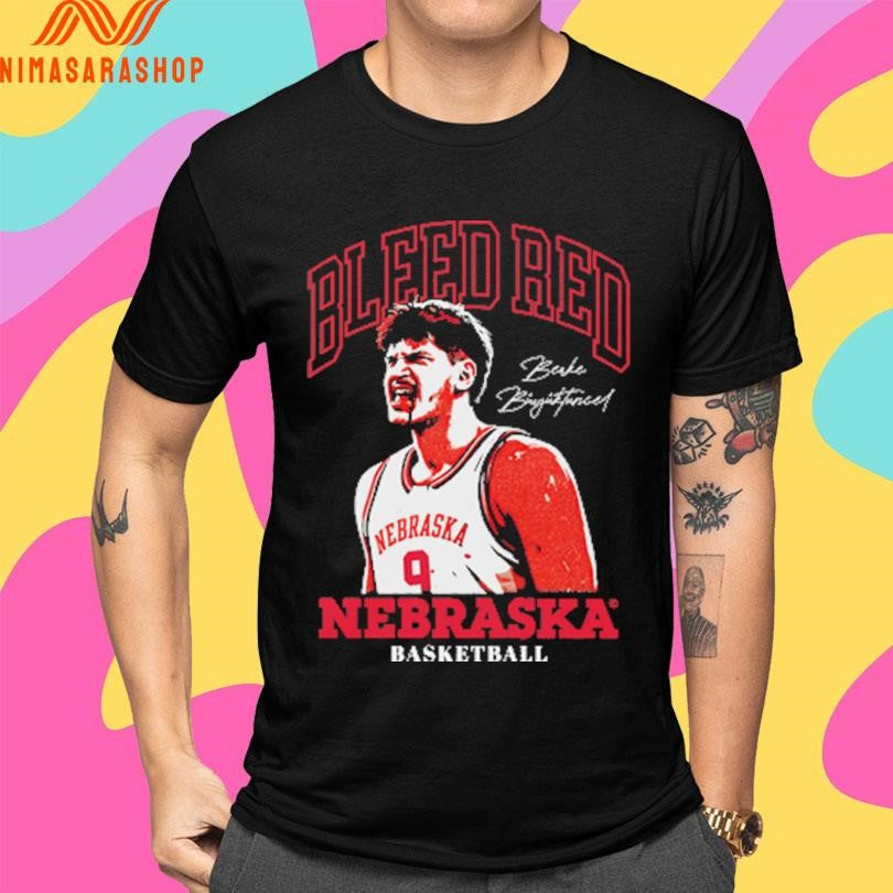 Berke Buyuktuncel Bleed Red Nebraska Cornhuskers Men’s Basketball Shirts