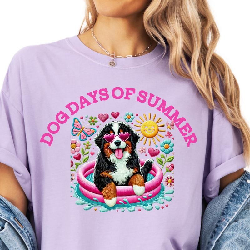 Bernese Dog Days of Summer Shirt ~ Unisex Apparel Relaxed Fit Printed In The USA Clothing Womenswear Casual Comfort...