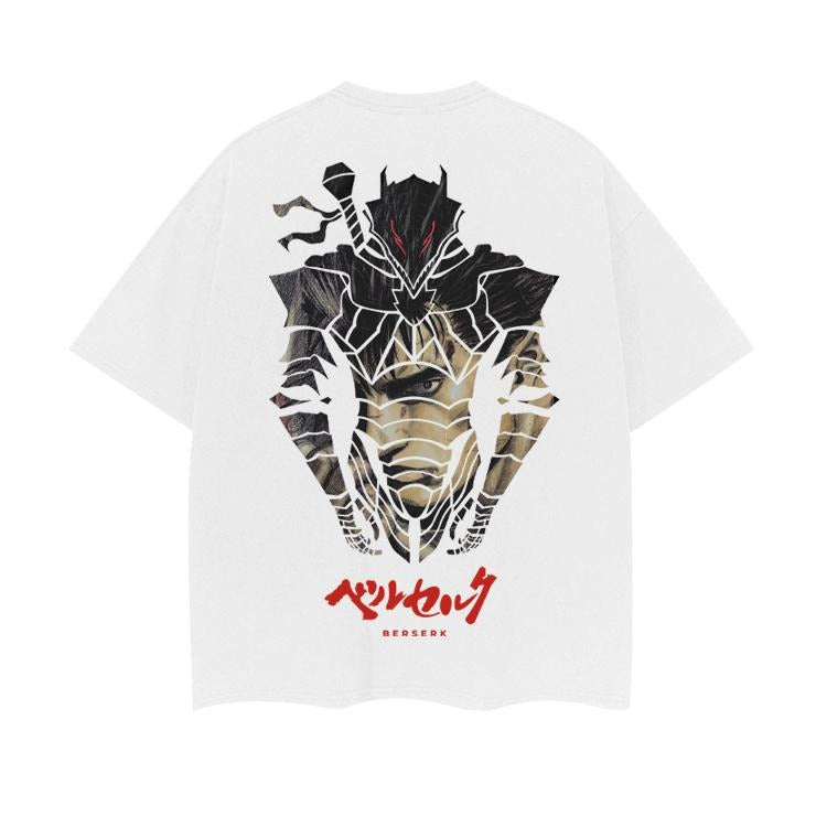 Berserk "Berserker Armor" Heavyweight Vintage Tee 100% Cotton OVERSIZED Anime T-shirt Menswear Top printed shirts...