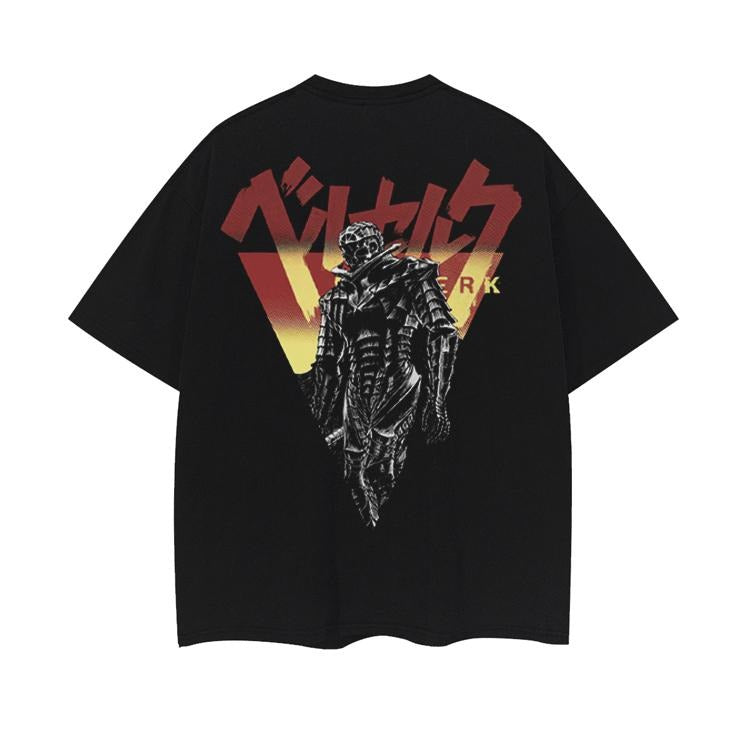 Berserk "Bloodlust Armor" Heavyweight Vintage Tee 100% Cotton OVERSIZED Anime T-shirt Menswear Top cotton shirt printed...