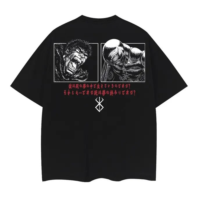 Berserk "End of the Dream" Heavyweight Vintage Tee 100% Cotton OVERSIZED Anime T-shirt cotton shirt anime clothing Top...