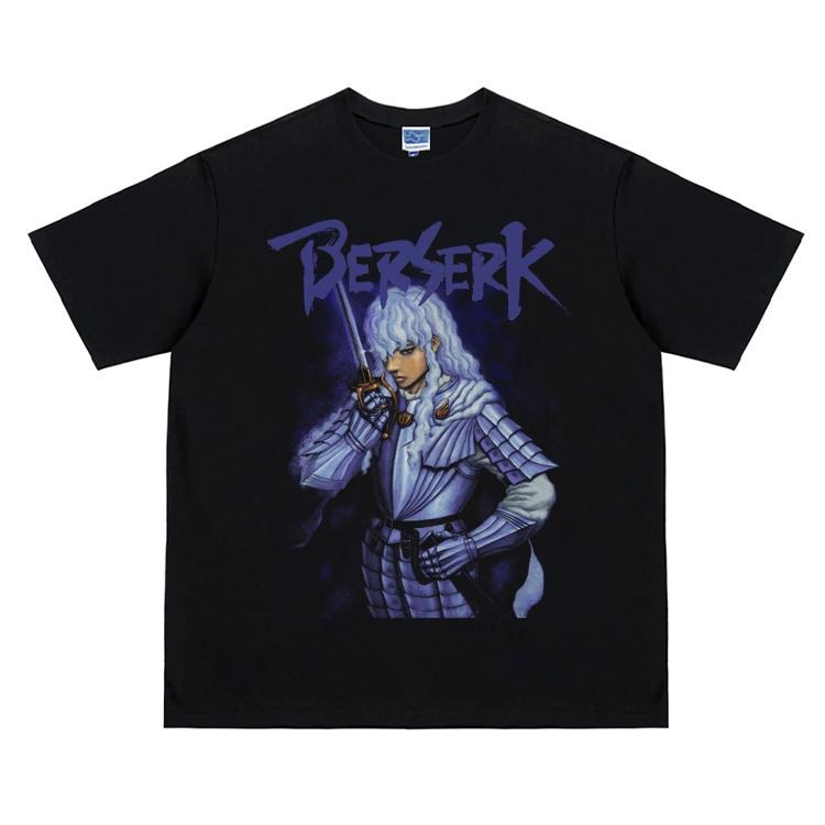 Berserk "The Great Ambitionist" Vintage Oversized Tee Anime T-shirt 100% Cotton Original Design Men's Top Streetwear...