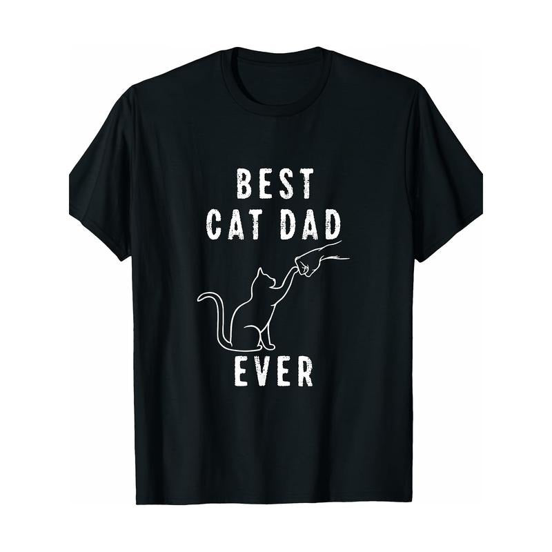 Best Cat Dad Fist Bump T-shirt, Cat Paw Cat T-shirt Made in USA Hoodie, Sweatshirt | UrbanDripWear.com