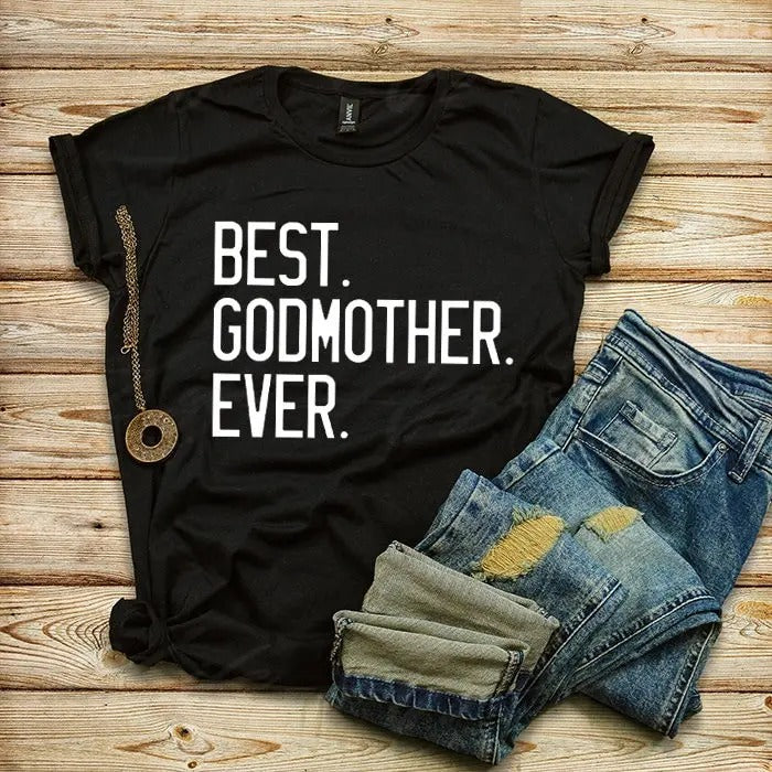 Best Godmother Ever Shirt God Mother T-shirts TK43GN Hoodie, Sweatshirt | UrbanDripWear.com