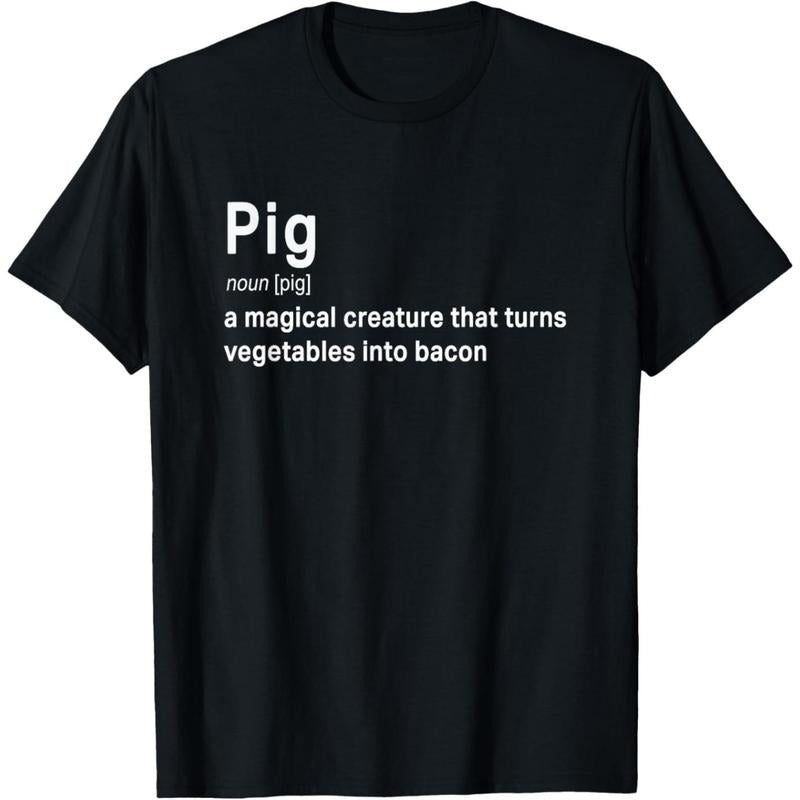 Best Hilarious Pig and Bacon Definition Funny Gift T-Shirt made in usa Hoodie, Sweatshirt | UrbanDripWear.com