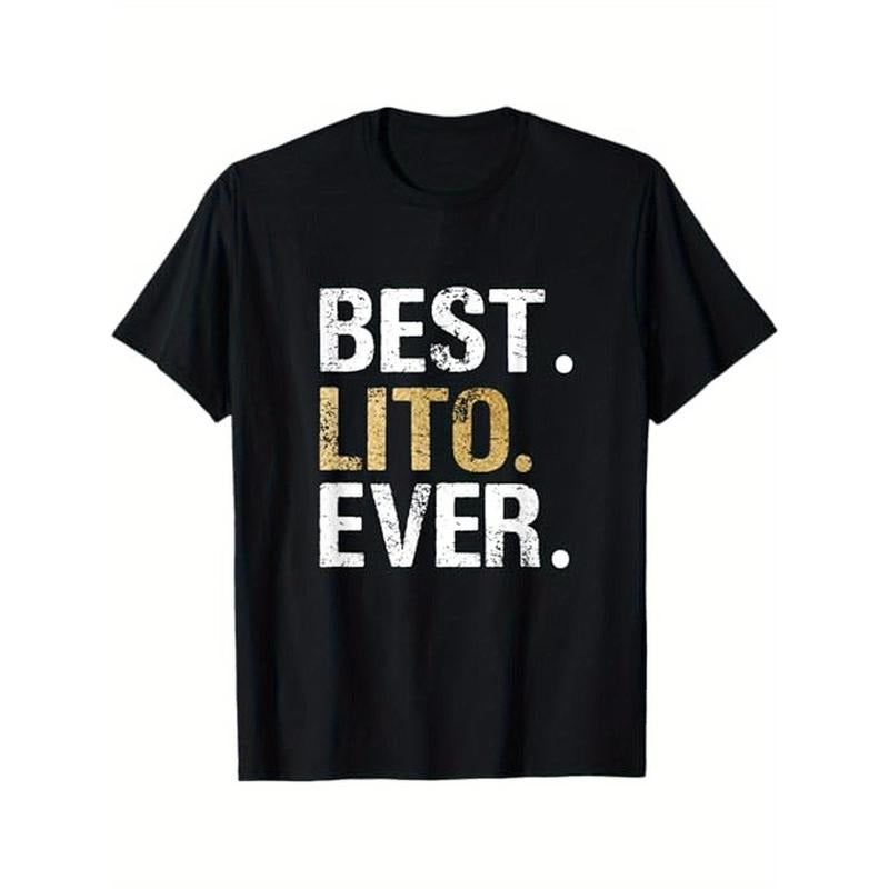Best Lito Ever Gift for Spanish Mexican Grandfather T-Shirt, 100% Cotton, Halloween Thanksgiving Christmas Gift for Men...