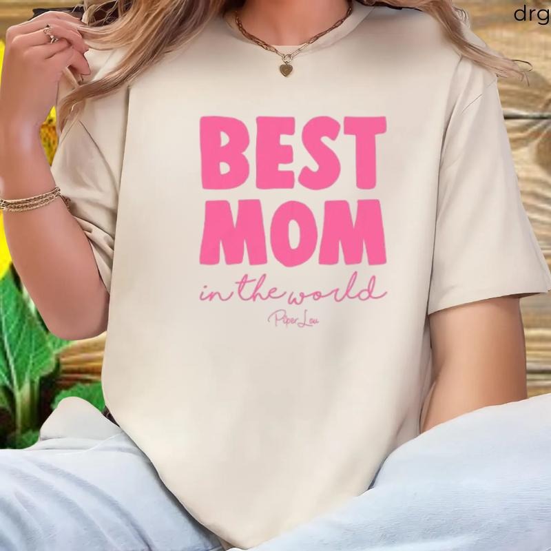 Best Mom In The World Color T-shirt, Mothers Day Gift Hoodie, Sweatshirt | UrbanDripWear.com