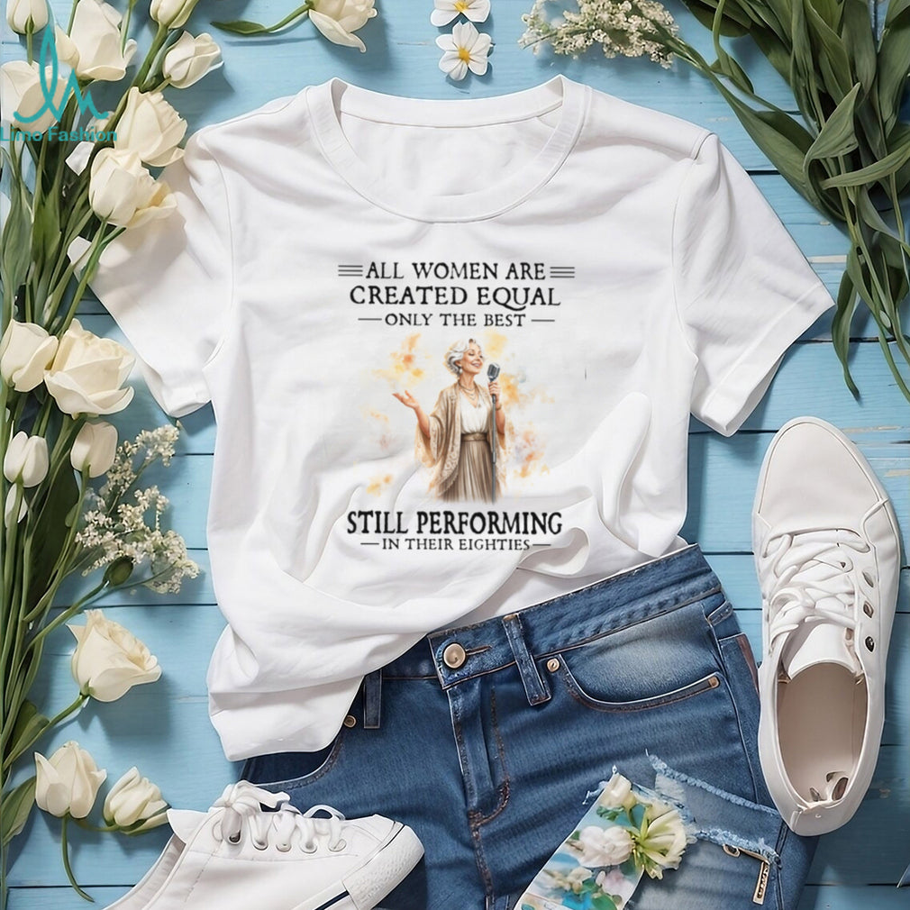Women Singer Performing In Their Eighties Vintage Style T Shirt