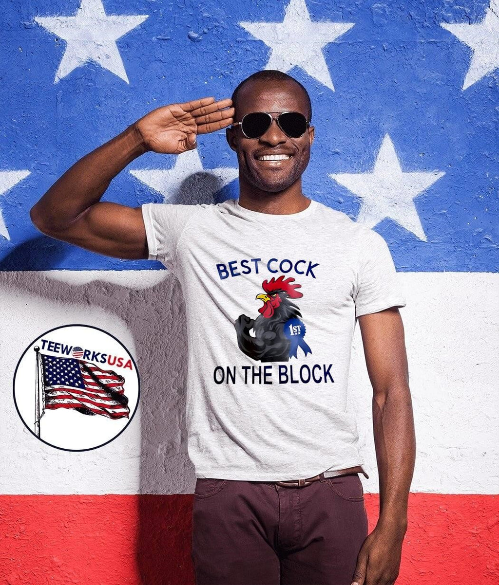 on the Block Muscular Rooster Award shirt