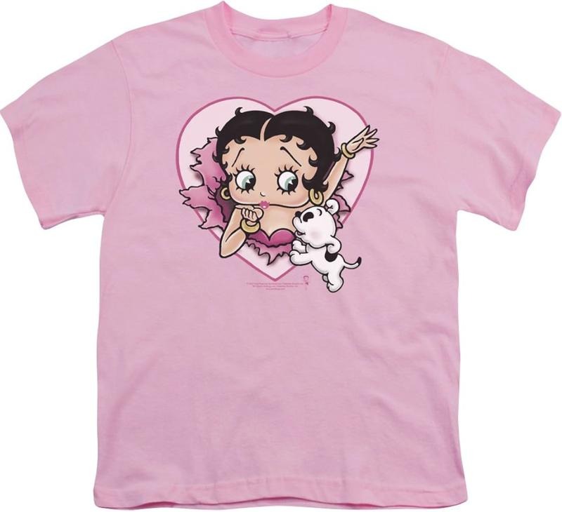 Betty Boop - I Love Betty Youth T-Shirt Top Womenswear Hoodie, Sweatshirt | UrbanDripWear.com