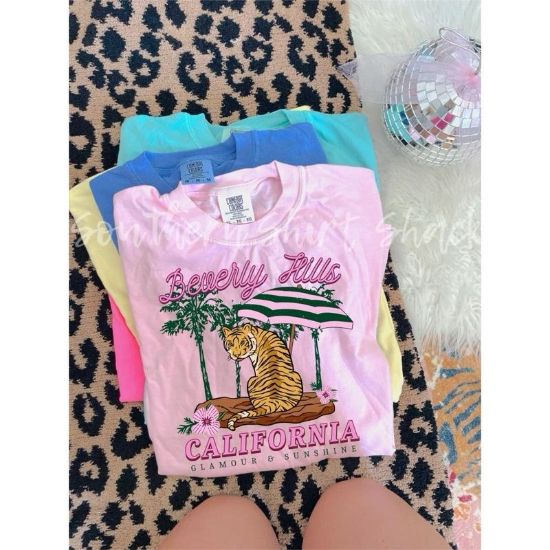 Beverly Hills Preppy T shirt  | Blossom comfort colors t shirt Hoodie, Sweatshirt | UrbanDripWear.com