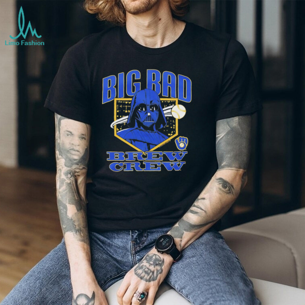 Big Bad Brew Crew Milwaukee Baseball Darth Vader Mashup T Shirt