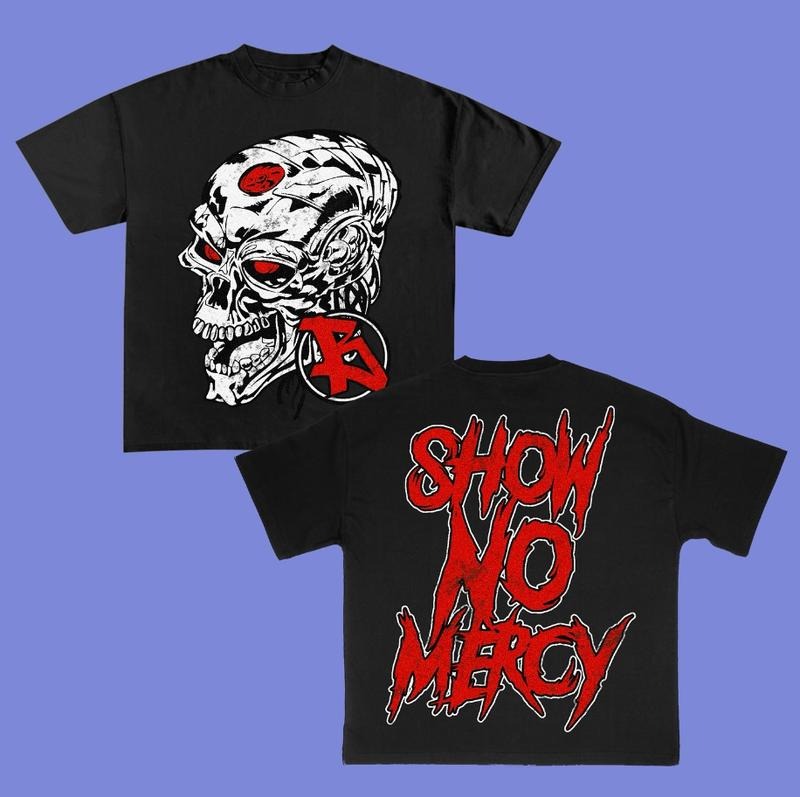Big Face Show No Mercy Graphic T Shirt Hip Hop Streetwear Y2k Fashion Hoodie, Sweatshirt | UrbanDripWear.com