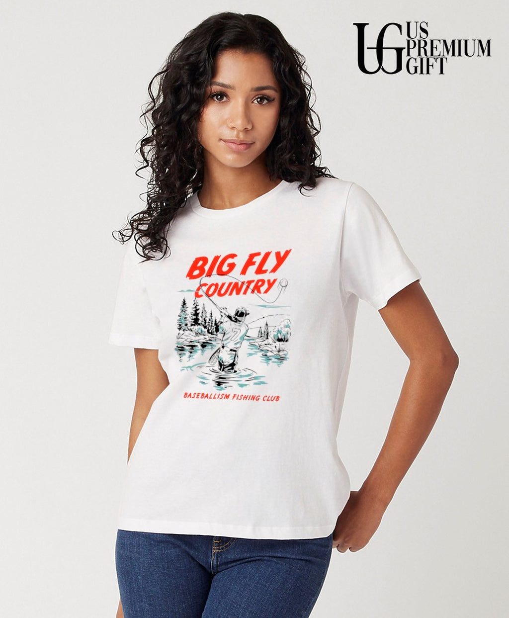 Big Fly Country fishing baseball shirt