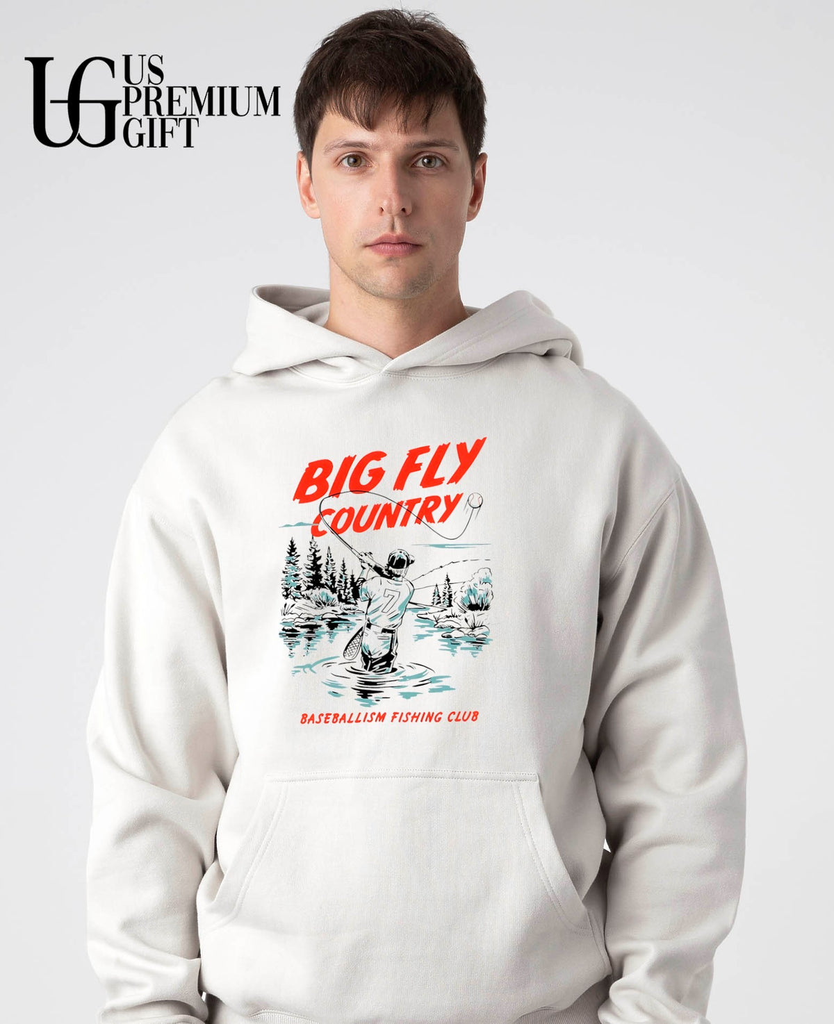 Big Fly Country fishing baseball shirt