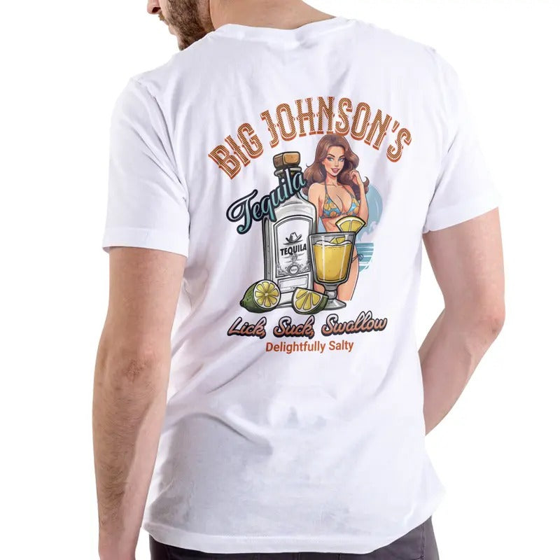 Big Johnsons Tequila, Delightfully Salty T Shirt Casual Menswear Top Love Hoodie, Sweatshirt | UrbanDripWear.com