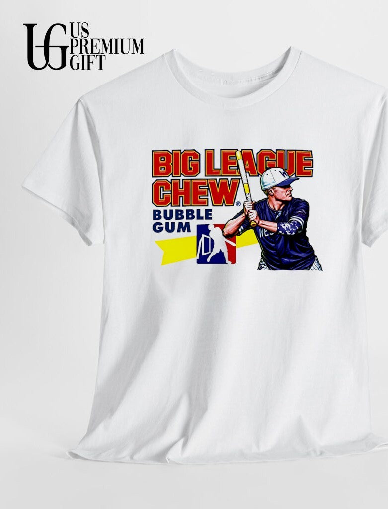 Big League Chew Bubble Gum Baseball Player graphic Sport shirt