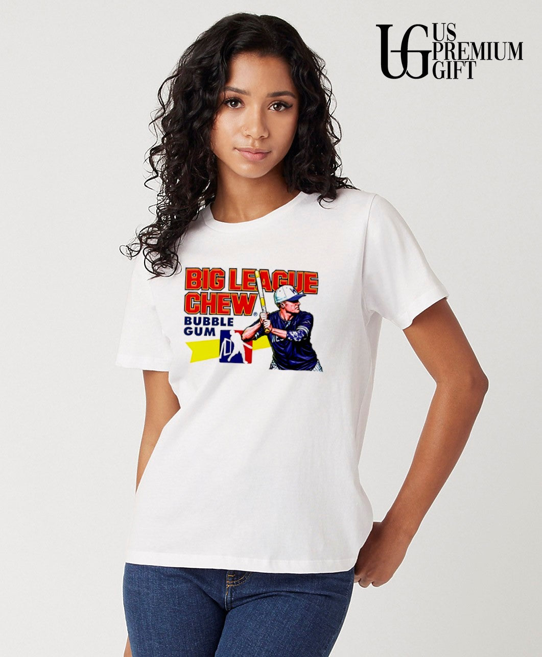 Big League Chew Bubble Gum Baseball Player graphic Sport shirt