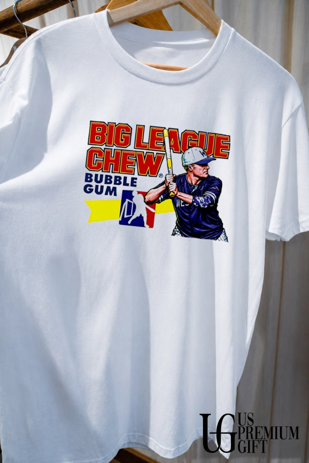 Big League Chew Bubble Gum Baseball Player graphic Sport shirt