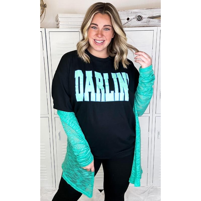 Big Letter DARLIN T-Shirt Hoodie, Sweatshirt | UrbanDripWear.com