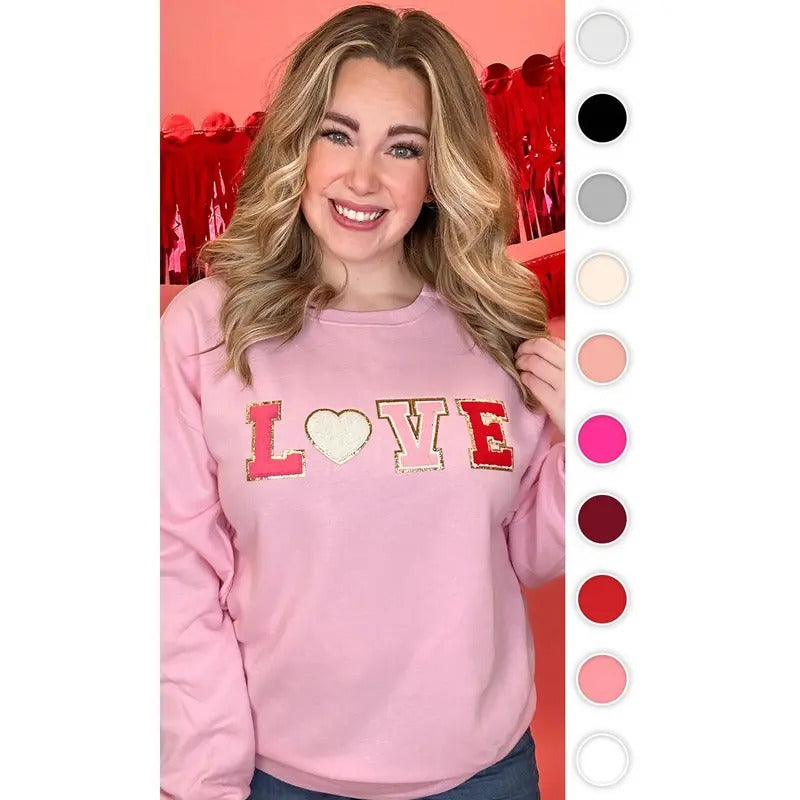 Big Letter Heart Sweatshirtstyle{n002}2 T-Shirts, Hoodie, Sweatshirt | UrbanDripWear.com