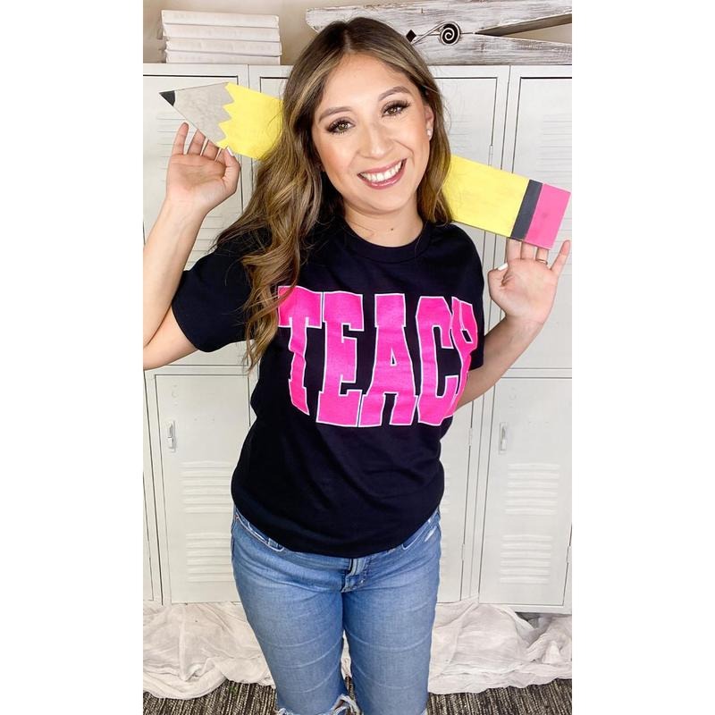 Big Letter TEACH T-Shirt Hoodie, Sweatshirt | UrbanDripWear.com
