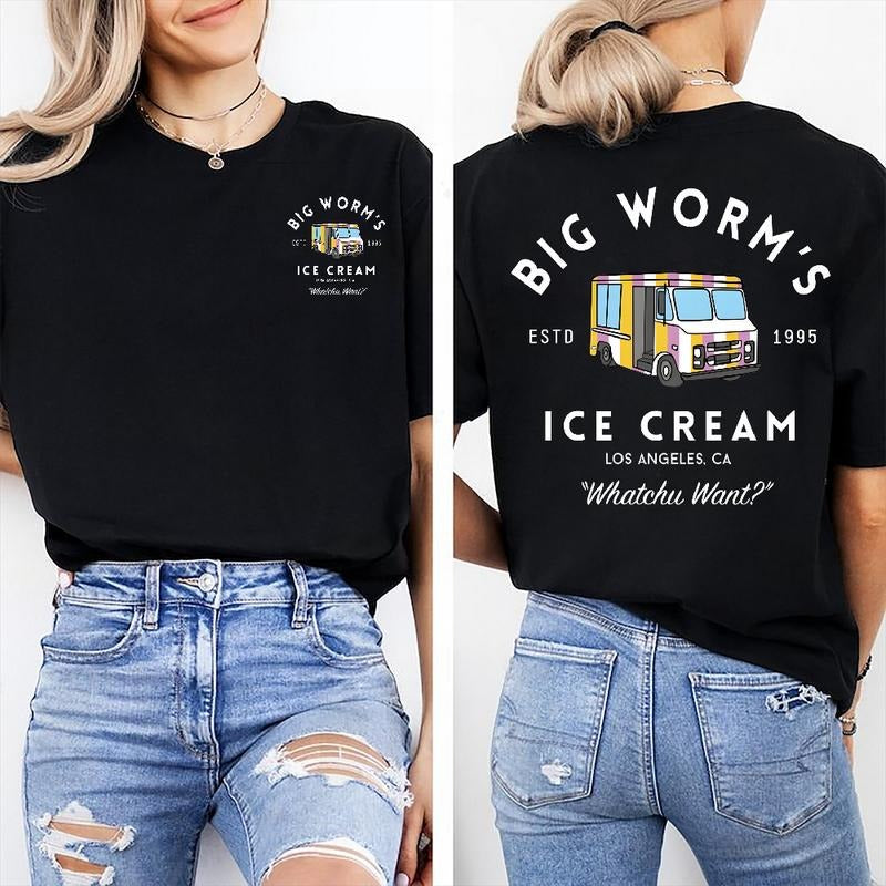 Big Worm's Ice Cream - Whatchuwant Classic Cotton T-Shirt Unisex Tee Hoodie, Sweatshirt | UrbanDripWear.com
