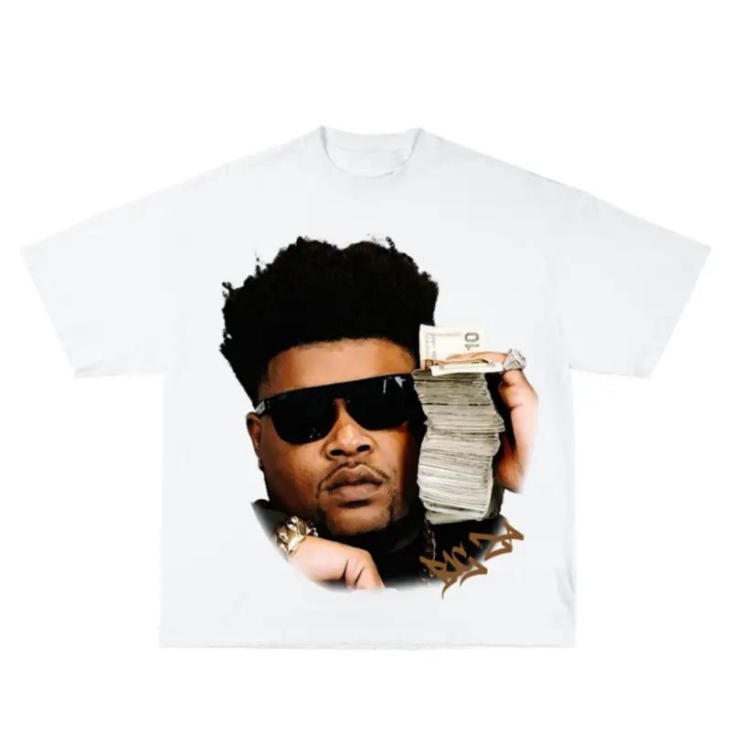Big Za Inspired Vintage Graphic T-shirt Heavy Cotton Tee Basketball 90 s Styled Shirt Hiphop Vibes Y2K Aesthetic...